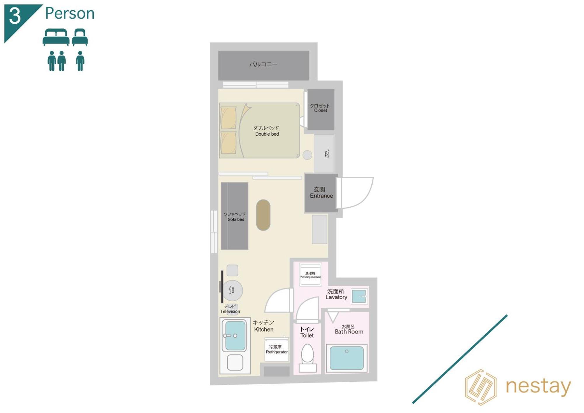 Appartement Nestay Ueno *